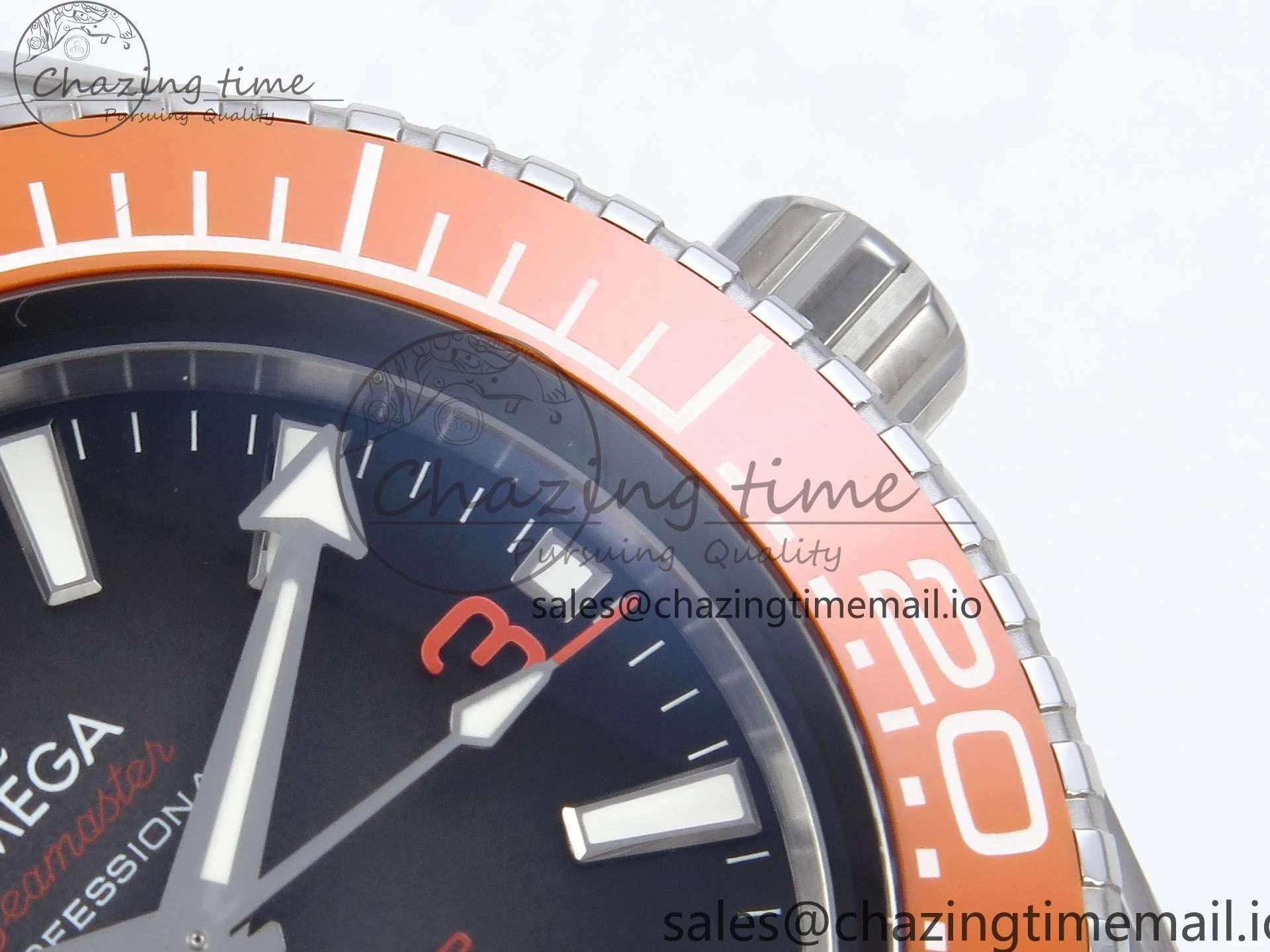 0523 Seamaster 6000M Ultra Deep SS VRF 1:1 Best Edition Gray Dial Orange Bezel on SS Bracelet A8912 Super Clone NewStyle 7687